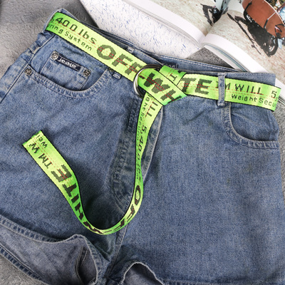 Ремень женский, ширина - 3,5 см, пряжка металл, цвет зелёный