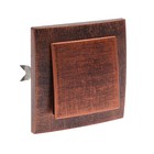 Выключатель "Элект" VS 16-131-ЧМ, 6 А, 1 клавиша, скрытый, цвет черный под медь - Фото 1