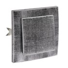 Выключатель «Элект» VS 16-131-ЧС, 6 А, 1 клавиша, скрытый, цвет черный под серебро - Фото 1