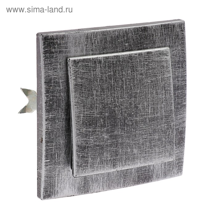 Выключатель «Элект» VS 16-131-ЧС, 6 А, 1 клавиша, скрытый, цвет черный под серебро - Фото 1