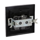 Выключатель «Элект» VS 16-131-ЧС, 6 А, 1 клавиша, скрытый, цвет черный под серебро - Фото 2