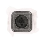 Розетка "Элект" RA 16-131-ЧС, 16 А, 250 В, одноместная, открытая, без з/к,черная под серебро - Фото 3