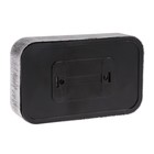 Розетка «Элект» RA 16-237-ЧС, 250 В, 16 А, открытая, двухместная, без заземления, чёрная под серебро - Фото 2