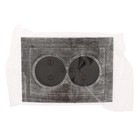 Розетка «Элект» RS 16-237-ЧС, 16 А, 250 В, двухместная, скрытая, без з/к, черная под серебро - Фото 3