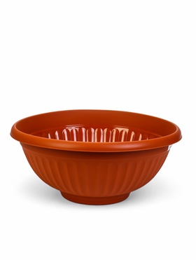 Кашпо-миска «Ливия», 20 л, цвет терракот