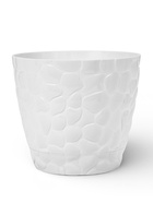 Горшок для цветов с поддоном IDEA «Камни», 4.8 л, пластик, белый - Фото 1