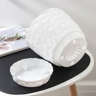 Горшок для цветов с поддоном IDEA «Камни», 4.8 л, пластик, белый - Фото 3