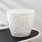 Горшок для цветов с поддоном IDEA «Камни», 4.8 л, пластик, белый - Фото 7