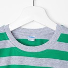 Лонгслив для мальчика Fashionable green, цвет меланж/зелёный, рост 104-110 см - Фото 2