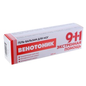 Гель для ног 911 «Венотоник» при тяжести, боли и отёках в ногах, 100 мл 4371777