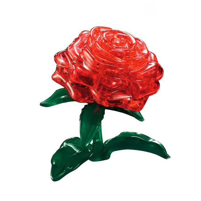 Пазл 3D «Роза», 22 детали, цвет МИКС, световые эффекты, МИКС, в пакете