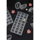 Форма для конфет и шоколада KONFINETTA «Полусфера», 27.5×13.5 см, 24 ячейки 3×3 см, пластик, прозрачная - Фото 8