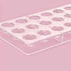 Форма для конфет и шоколада KONFINETTA «Бриллиант», 27.5×13.5 см, 21 ячейка d=2.5 см, пластик, прозрачная - Фото 4