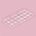 Форма для конфет и шоколада KONFINETTA «Бриллиант», 27.5×13.5 см, 21 ячейка d=2.5 см, пластик, прозрачная - Фото 5