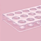 Форма для конфет и шоколада KONFINETTA «Конфетти», пластик, 27.5×13.5 см, 21 ячейка, прозрачная  (артикул 4288404)  большой выбор товаров оптом и в розницу по низким ценам с доставкой