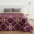 Покрывало Этель 1,5 сп. «Престиж» цв. бордо 150×210 ± 5 см, новосатин, 80 г/м² - фото 68880410