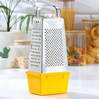 Тёрка КВАРЦ «Сталь», 4 грани, из нержавеющей стали, 11×9×27 см, МИКС - Фото 3