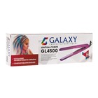 Щипцы-гофре Galaxy GL 4500, 30 Вт, до 200°С, керамика, пластины 86 х 13 мм, фиолетовые - фото 8944110