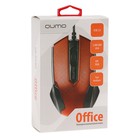 Мышь Qumo M14 Office, проводная, оптическая, 3 кнопки, 1000 dpi, USB, красная - фото 8909635