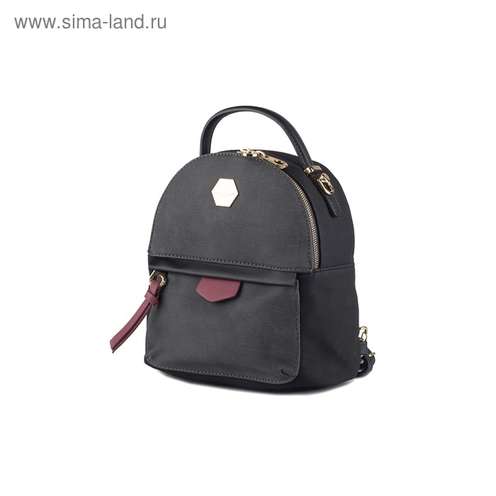 Рюкзак, цвет серый, 10 х 20 х 22 см - Фото 1