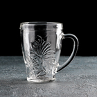 Кружка «Грация. Цветок», 300 мл, стекло, прозрачная - Фото 1