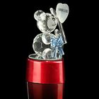 Сувенир "Мишка с сердечком" свет 9х4,5х4,5 см - Фото 2
