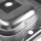 УЦЕНКА Мойка кухонная «Владикс», накладная, без сифона, 60×60 см, левая, нерж сталь 0.4 мм - Фото 4