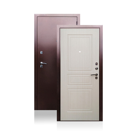 Сейф-дверь ARGUS «Гранд Ясень», 870 x 2050 левая, цвет антик медь / белый ясень