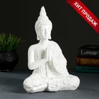 Фигура "Будда средний" белый, 12х20х29см - фото 10066328
