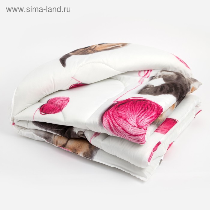 Одеяло, 110х140 см, синтепон/лавсан, цвет МИКС - Фото 1