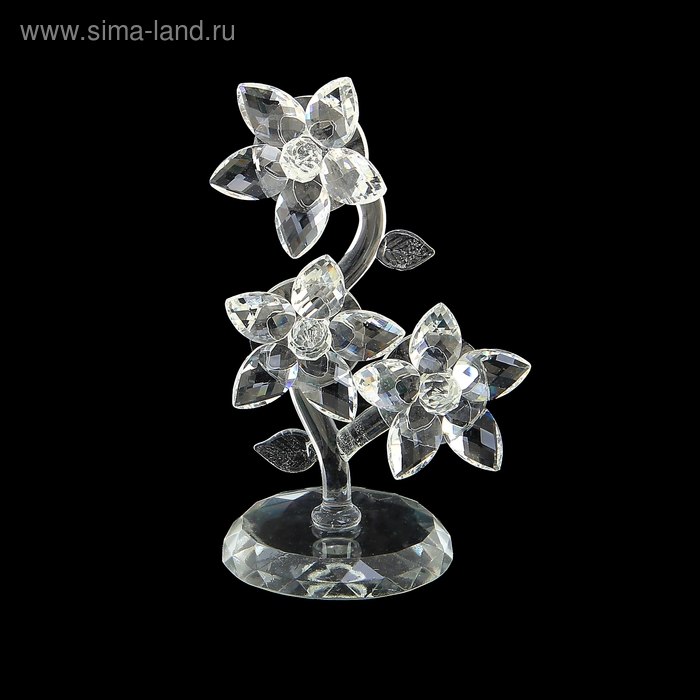 Сувенир "Кристальный цветок" 18х11,5х7,5 см - Фото 1