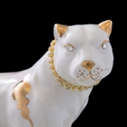 Сувенир "Белая пантера с ожерельем из страз" 32х14х20 см - Фото 3