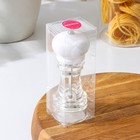 Мельница для специй Доляна «Скина», керамический механизм, 16×6 см, белая - Фото 5