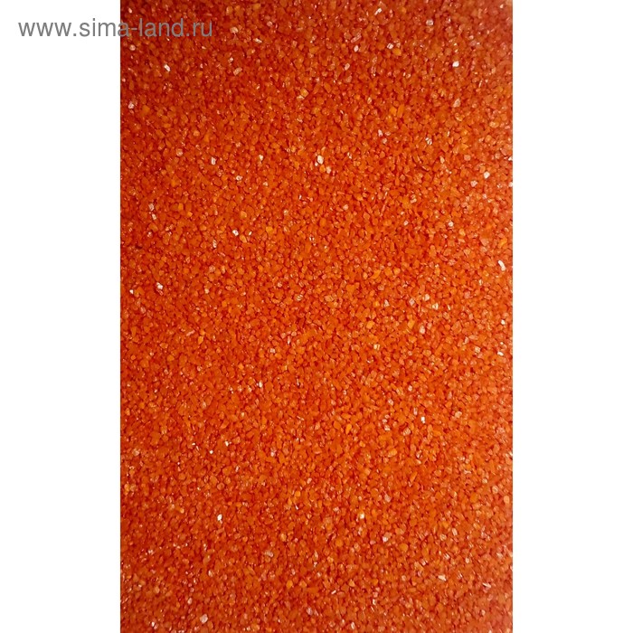 Песок цветной, "оранжевый", 1 кг - Фото 1