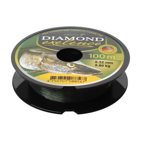 Леска монофильная Salмo Diaмond EXELENCE, диаметр 0.32 мм, тест 8.8 кг, 100 м, зелёная