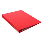 Папка для дипломных работ (без надписи) бумвинил, гребешки/сутаж, без бумаги, красная (вместимость до 150 листов) - Фото 2