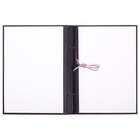 Папка для дипломных работ (Без надписи), бумвинил, гребешки/сутаж, без бумаги, чёрная, (вместимость до 150 листов) - Фото 4