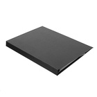 Папка для дипломных работ (Без надписи), бумвинил, гребешки/сутаж, без бумаги, чёрная, (вместимость до 150 листов) - Фото 5