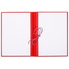 Папка «Выпускная квалификационная работа на степень бакалавра» бумвинил, гребешки/сутаж, без бумаги, цвет красный (вместимость до 150 листов) - Фото 3
