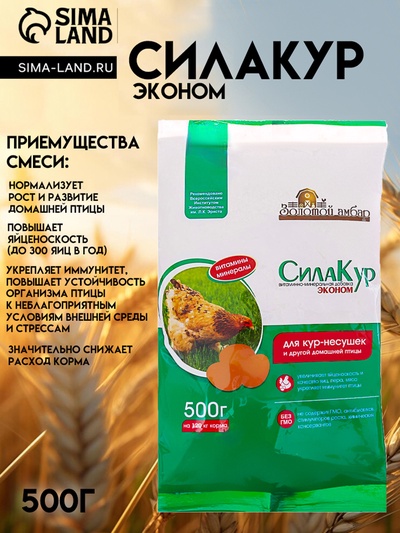 Премикс «Сила кур Эконом», пакет, 500 г