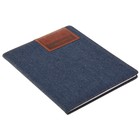 Дневник универсальный для 1-11 класса Dark blue jeans, твёрдая обложка, джинсовая ткань, термотиснение, ляссе, 48 листов - Фото 3