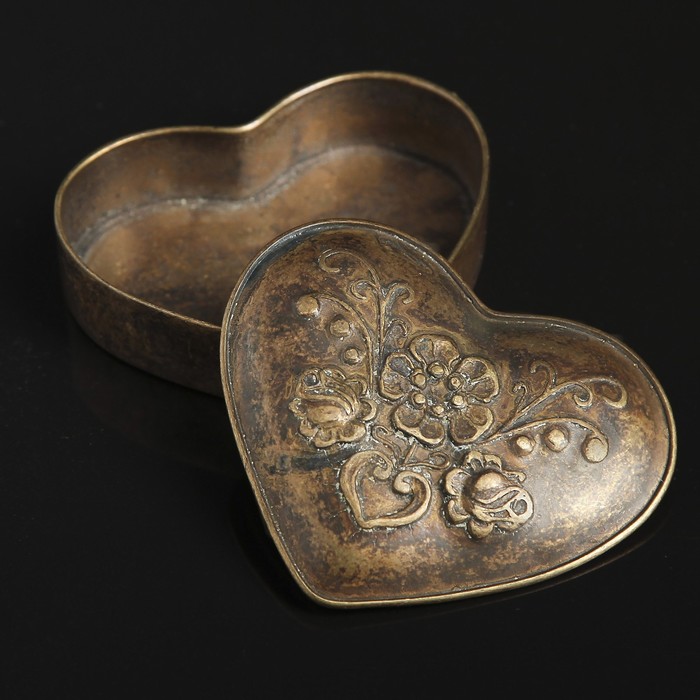 Шкатулка Antique heart, 7 × 8,5 × 2 см - Фото 1