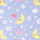 Постельное бельё детское "Спокойной ночи", цвет голубой, 112×147, 100×150, 40×60 1 шт, ситец/бязь, хл 100% - Фото 3