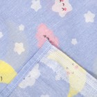 Постельное бельё детское "Спокойной ночи", цвет голубой, 112×147, 100×150, 40×60 1 шт, ситец/бязь, хл 100% - Фото 4