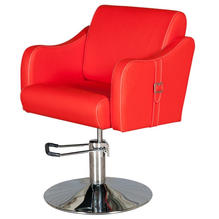 Парикмахерское кресло MANZANO (гидравлика), Sorento, цвет красный - фото 1907006537