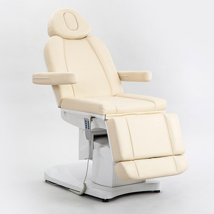 Косметологическое кресло SD-3708A, 4 мотора, цвет слоновая кость - фото 1883451927