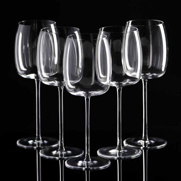 Набор бокалов для белого вина, 5 шт, УЦЕНКА 350 мл, 17,5 × 23 × 21,5 см - Фото 1