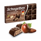 Шоколад темный  Schogetten Dark Chocolate with Cocoa & Hazelnuts, 100 г - Фото 1