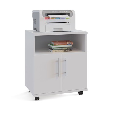 Тумба офисная «СОКОЛ. КТ-11», на колёсиках, 600×446×694 мм, цвет белый