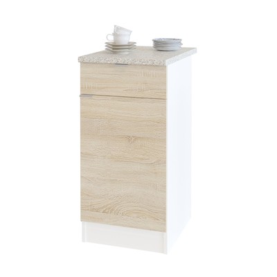 Стол с ящиками «СОКОЛ. ТК-04.1», 400×600×850 мм, цвет белый / дуб сонома